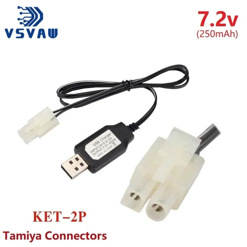 7.2v 9.6v Charger for NiCd NiMH battery Input 100v-240v Output 7.2v 250ma with Tamiya Plug Kep-2p Plug 9.6v charger For RC toys