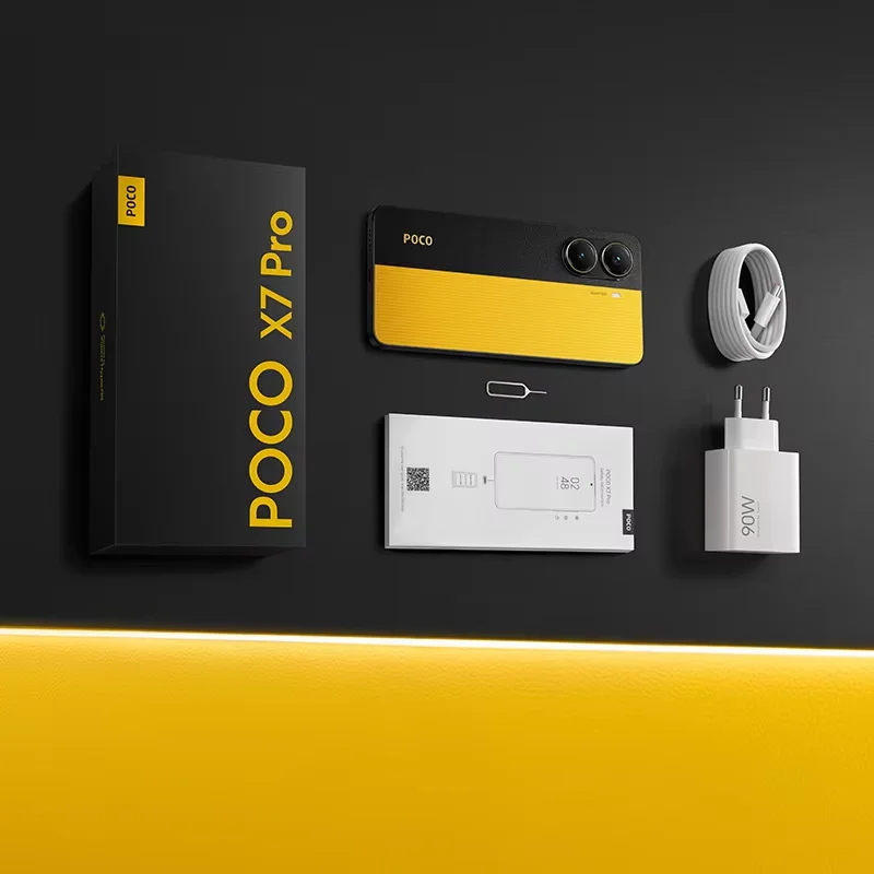 POCO X7 Pro Global Version 5G โทรศัพท์มือถือขนาด 8400-Ultra 6000mAh แบตเตอรี่ 90W HyperCharge 1.5K 120Hz จอแสดงผล IP68 NFC
