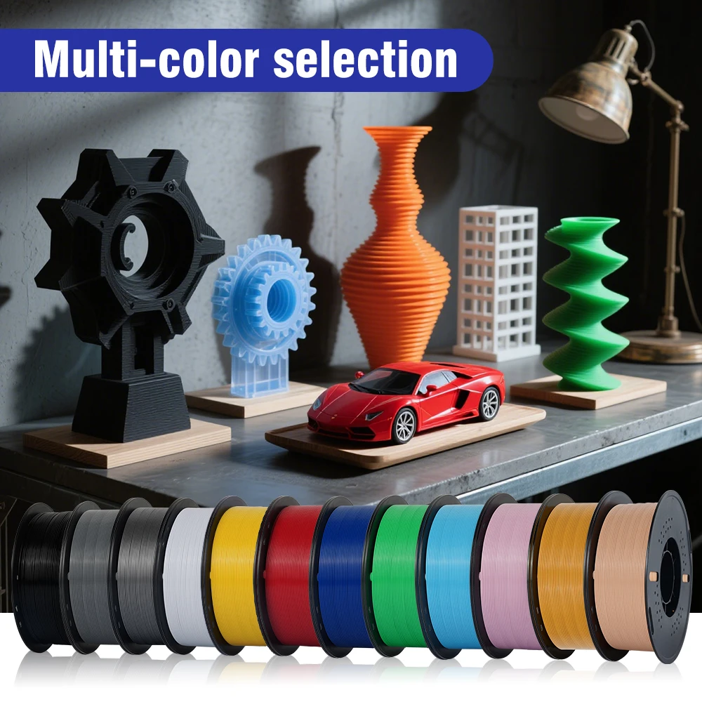 KINGROON PETG Filament do drukarki 3D 1,75 mm 5 KG 10 KG Mix kolorów Materiał do druku 3D 1 kg/rolka Plastik petg do drukarki 3D FDM