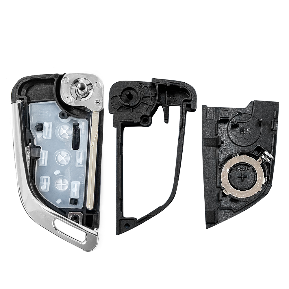 KEYYOU-Shell chave dobrável remoto modificado do carro, 2, 3 botões, VW Volkswagen MK4, Bora, Golf 4, 5, 6, Passat, Polo, Touran, 1Pc, Novo