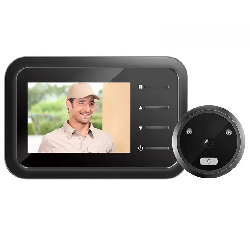 2,4 Zoll Smart Guckloch Türklingel Kamera Auto Record elektronischen Ring HD Ir Nachtsicht Video Türklingel Home Guckloch Viewer