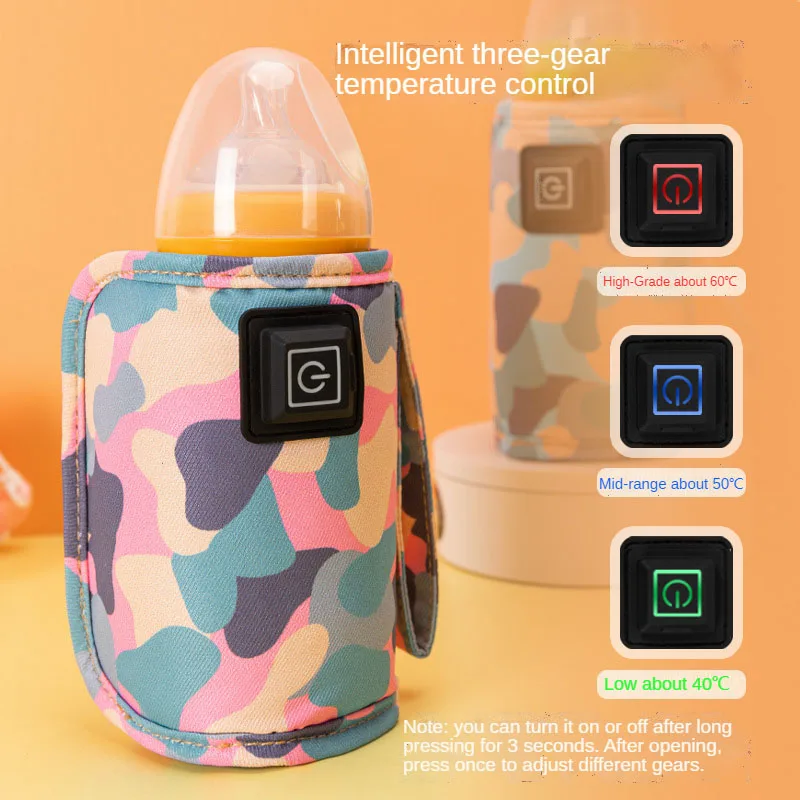 USB Melk Water Warmer Reizen Wandelwagen Geïsoleerde Tas Baby Verpleging Fles Heater Benodigdheden voor Outdoor botella de agua para niños