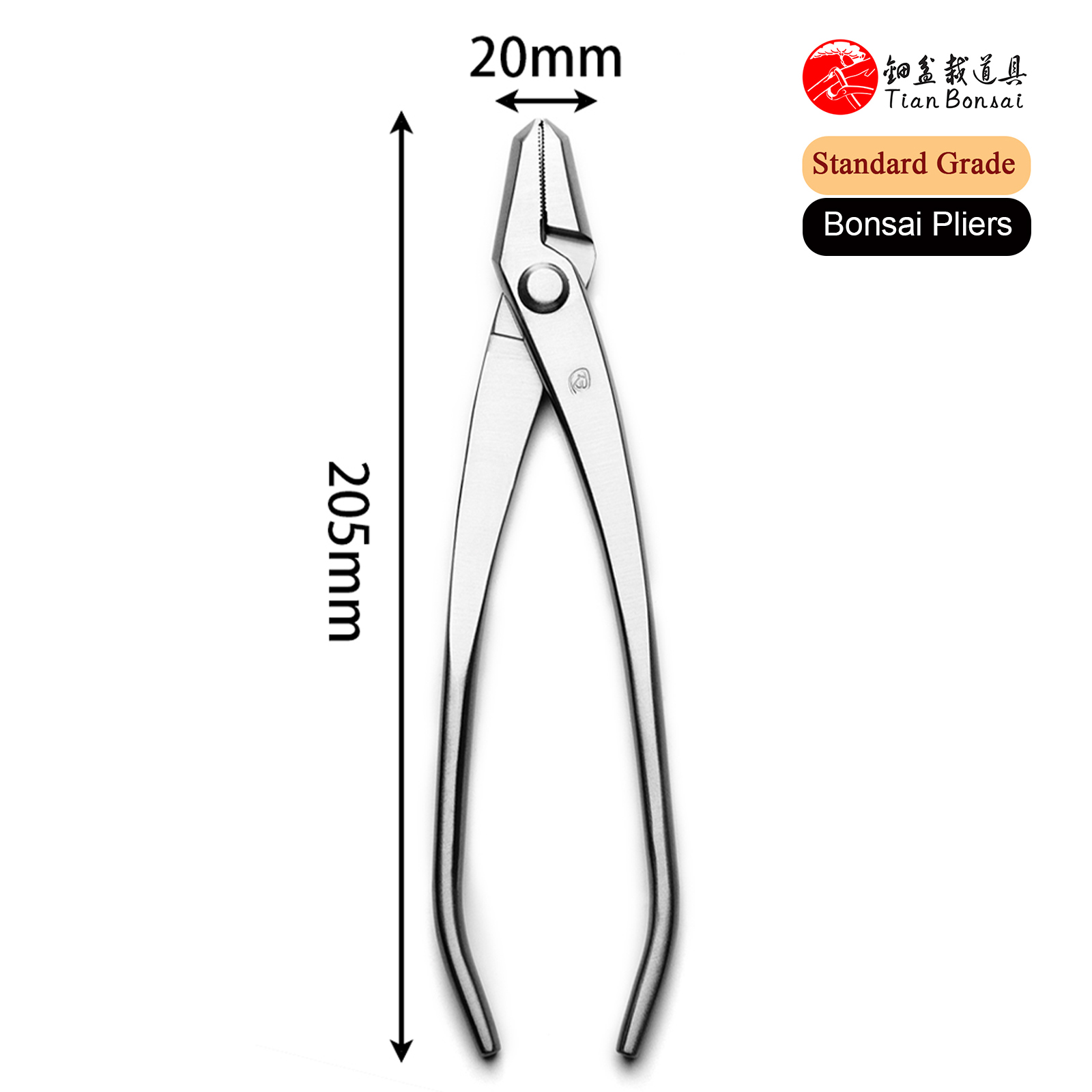 Standard Grade 205 mm Bonsai Pliers 3Cr13 Alloy Steel Jin Pliers Bonsai Tools