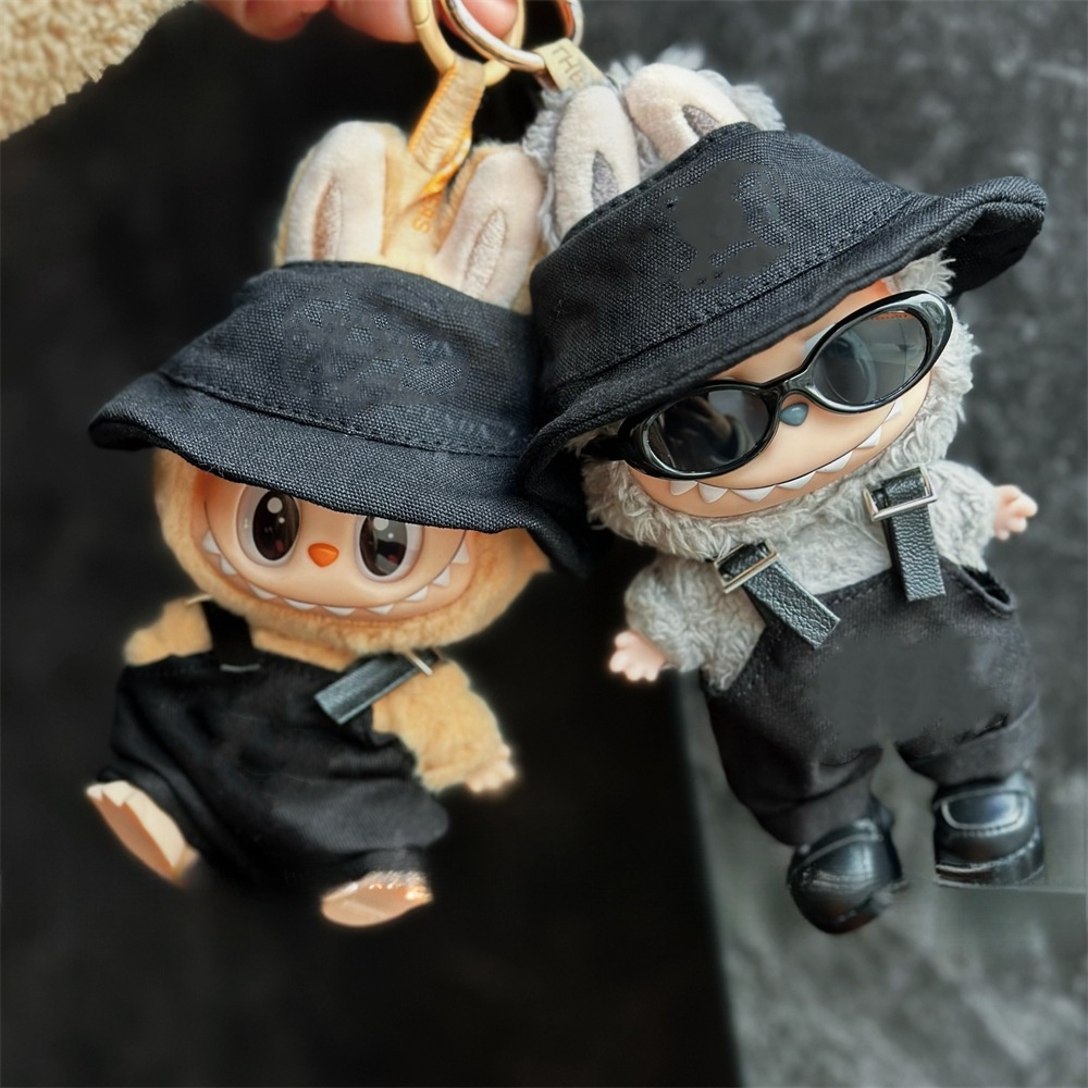 Mini owalne okulary przeciwsłoneczne do Labubu, modne plastikowe okulary do mini pluszaków Labubu, akcesoria do okularów.