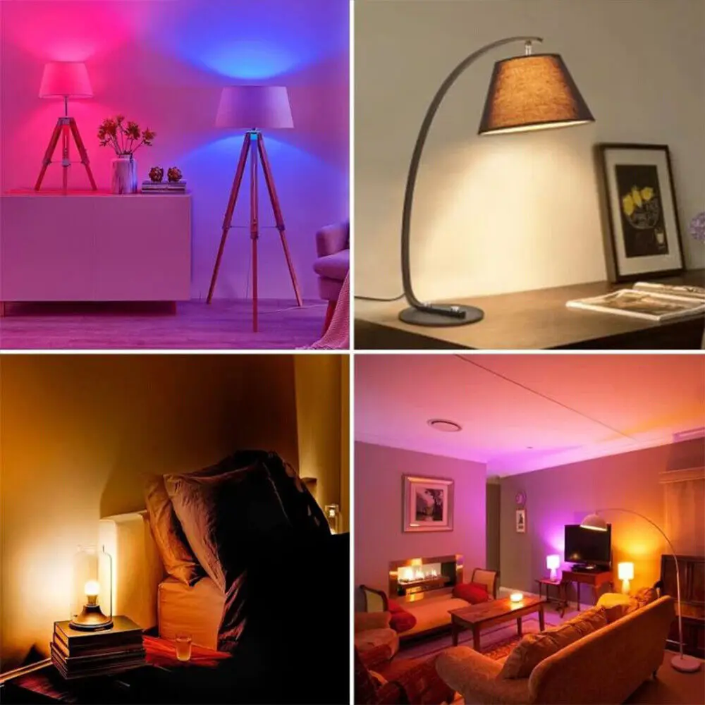 E27 RGB LED 전구 화이트 램프 스포트라이트 220V IR 리모컨 포함, 침실 파티 홈데코용 색상 변경 가능 멀티컬러