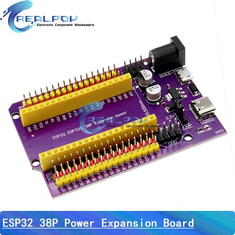 ESP32 Micro / Type-c USB CH340C CP2102 WiFi+Bluetooth Ultra-Low Power Dual Core ESP32-DevKitC-32 ESP-WROOM-32 Expansion Board