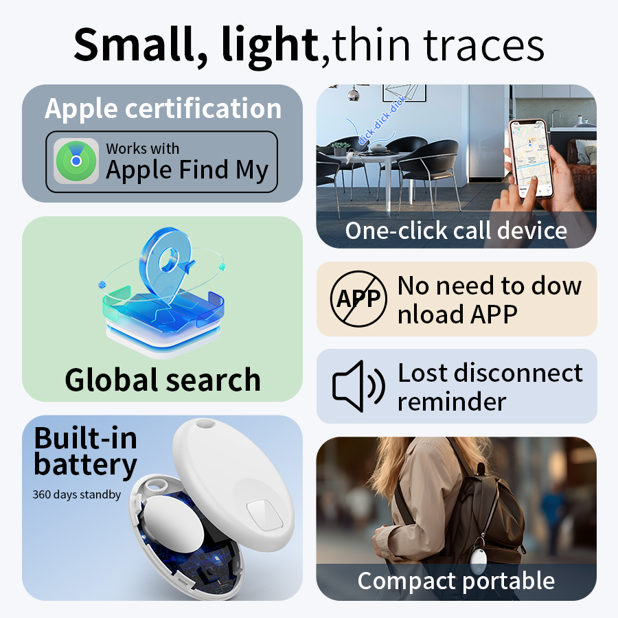 Smart Track Gerät AirTag Bluetooth GPS Tracker Für IOS Find My App Anti-verlust Gepäck Schlüssel Auto Pet Kid Finder locator Positionierer