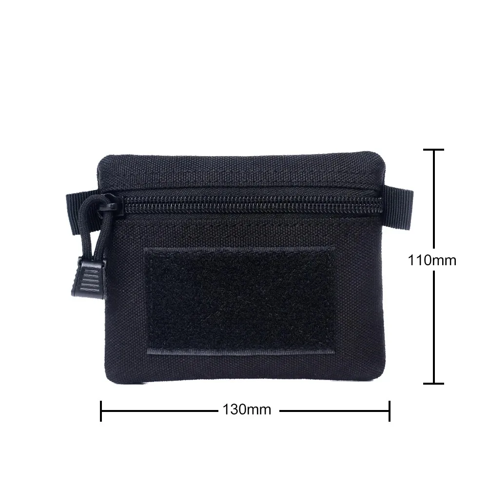 Portafoglio esterno EDC Molle Marsupio portatile impermeabile con cerniera per campeggio, escursionismo, caccia, viaggio, pacchetto EDC