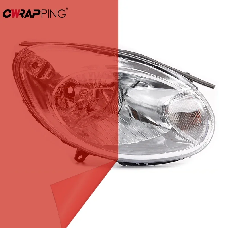 Luz vermelha do carro farol lanterna traseira matiz filme de vinil adesivo folha luz nevoeiro lâmpada traseira fosco filme fumaça para tunning acessórios do carro