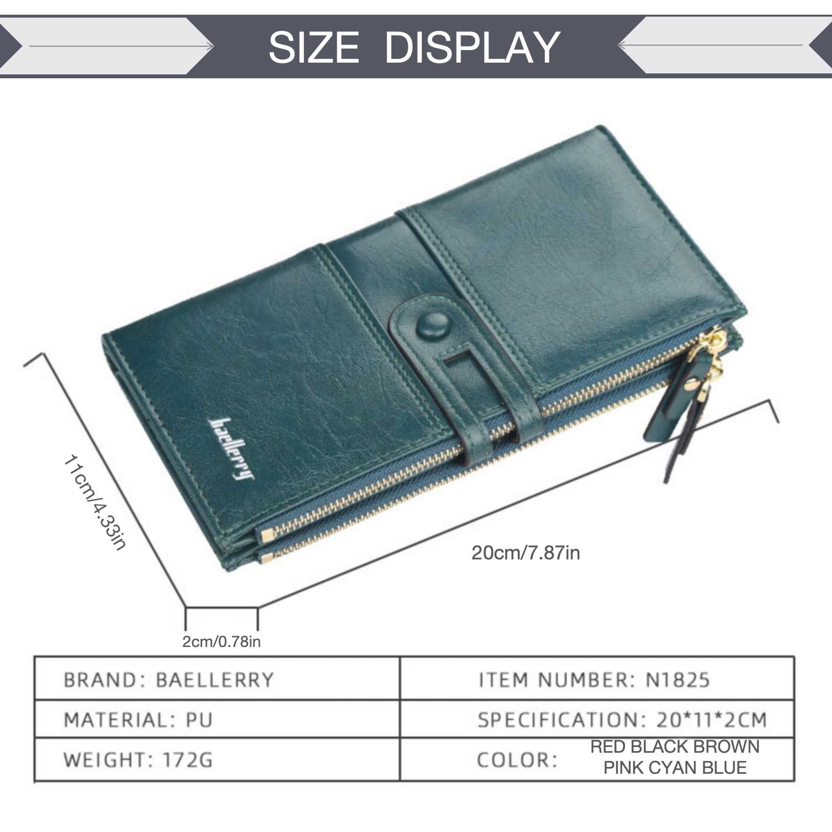 ขนาดใหญ่ความจุ Double Zipper BUCKLE กระเป๋าสตางค์หนังยาวสําหรับผู้หญิงแฟชั่น Multi-Slot กระเป๋าคลัทช์ VINTAGE กระเป๋าใส่เหรียญ