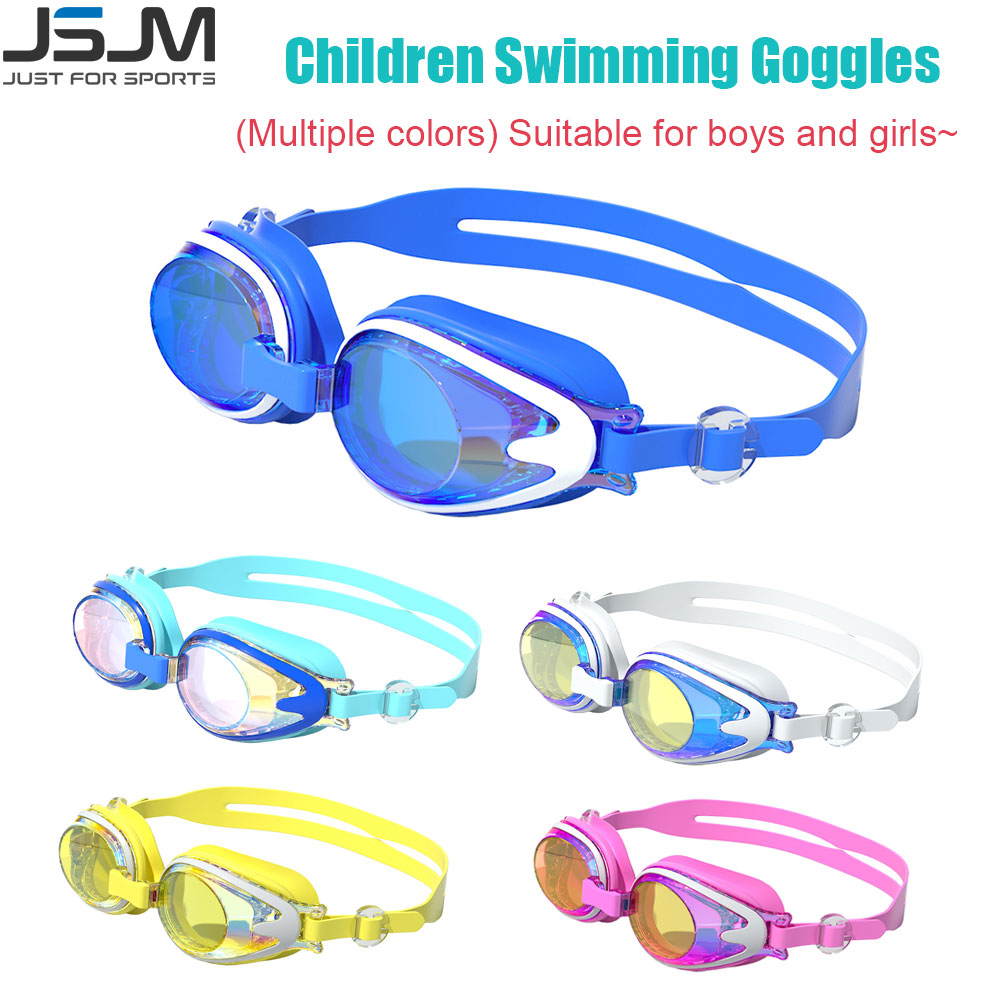 JSJM 2024 Neue Kinder-Schwimmbrille, beschlagfrei, UV-Schutzbrille, Silikon, verstellbar, professionelle Schwimmbrille