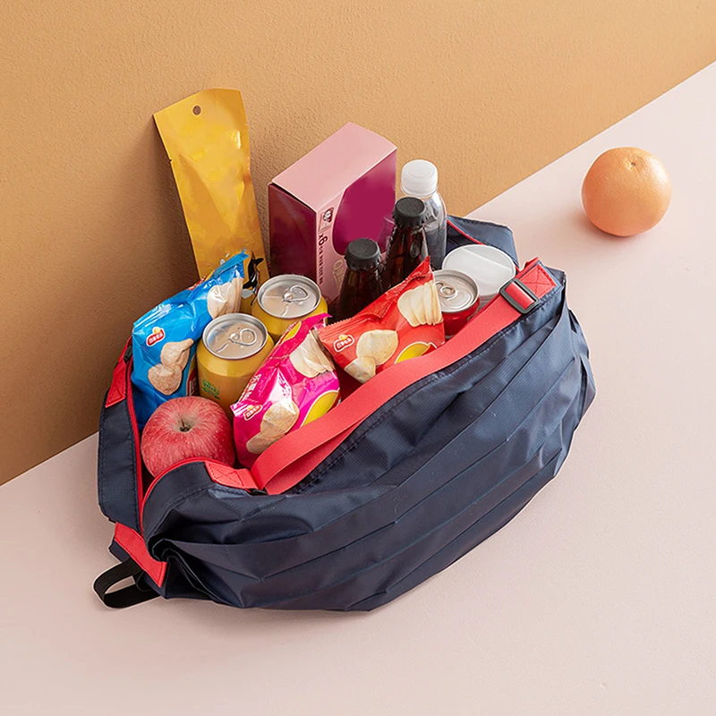 Bolsas de compras plegables con asa, bolsos de viaje portátiles de camuflaje, bolsa de compras de gran capacidad, 1 ud.