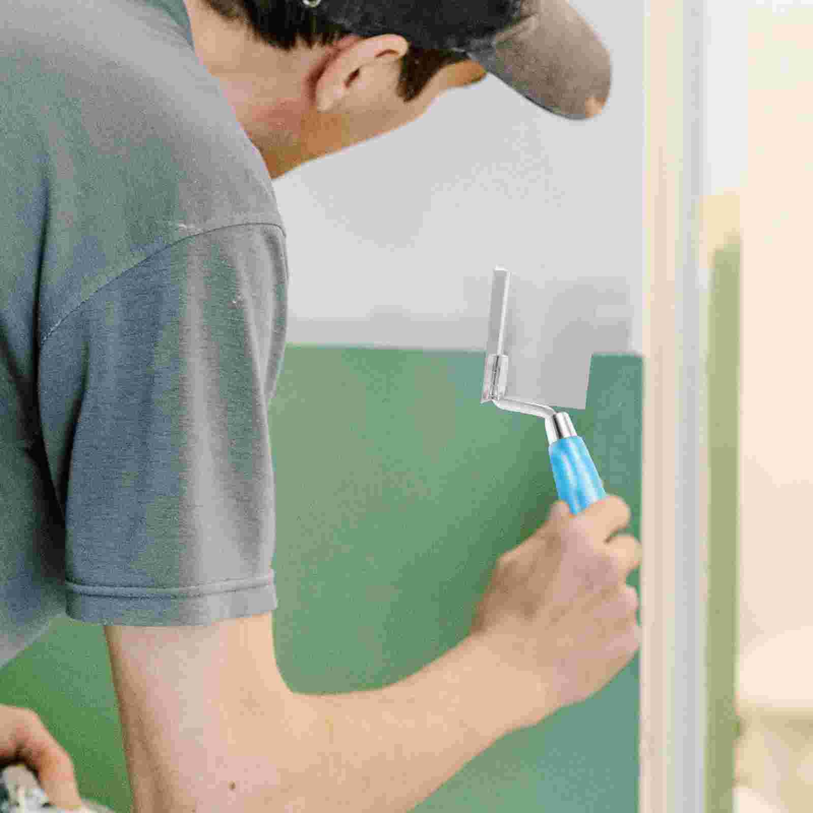 Truelle d'angle en acier inoxydable pour décoration, spatule pour corps humain, outil de plâtre, mastic ergonomique pour cloisons sèches, maçon décoratif