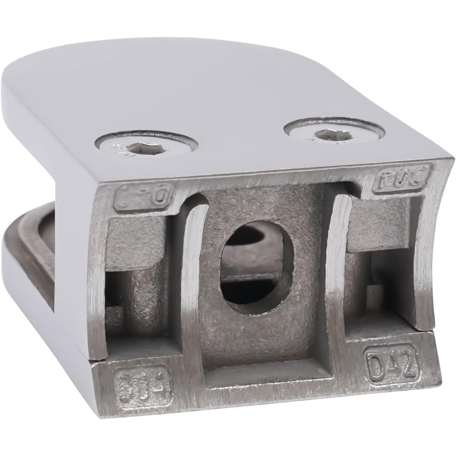 Glass Balustrade Railing Post 304 Stainless Steel Railing Post Deck and Swimming Pool Guardrails Post (35" End Post)