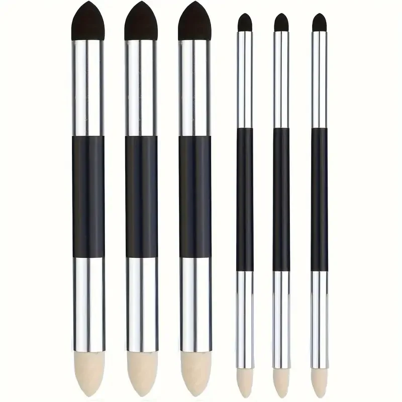 2/4/6/12 Pcs ศิลปินผสมฟองน้ําปากกา Double Headed แปรงถู Dual Tip Sketching เช็ดปากกาวาดศิลปะเครื่องปั่นเครื่องมือ