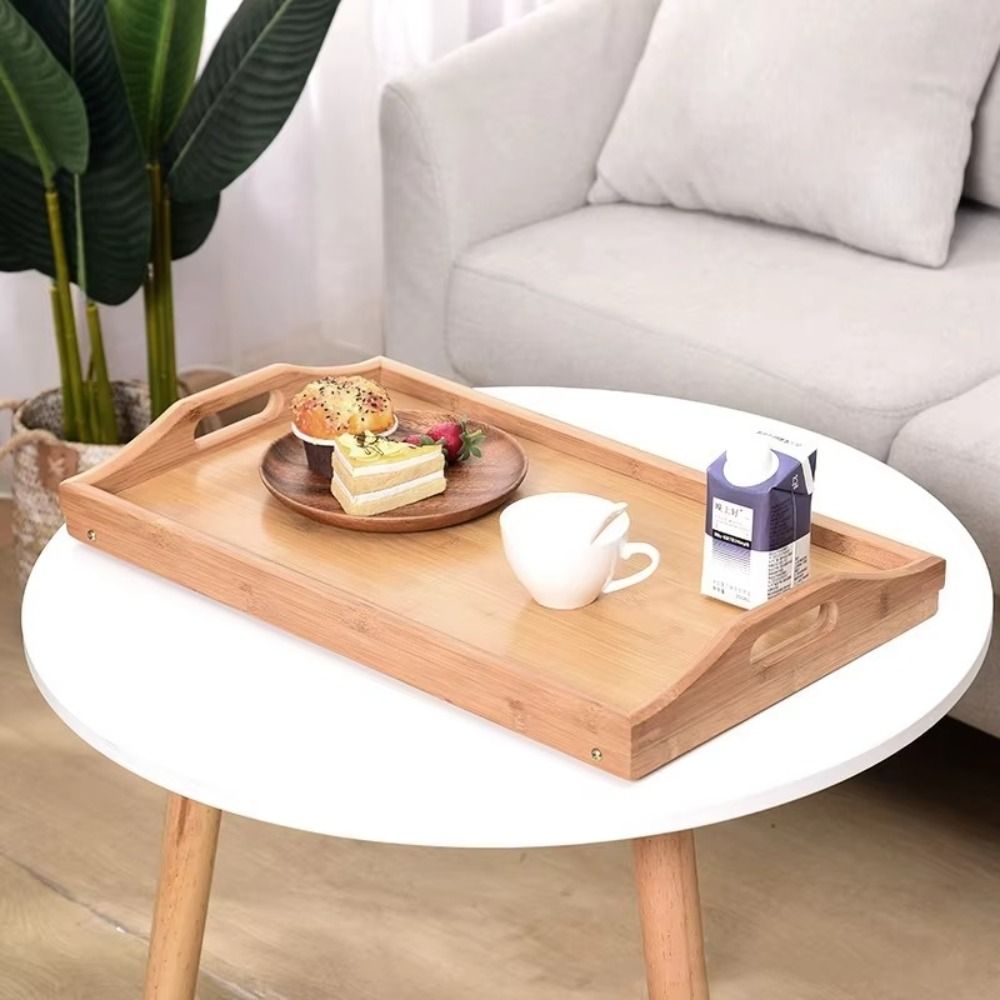 New Folding Table Bamboo Mini Dining-table Multifunction Bed Desk Living Room