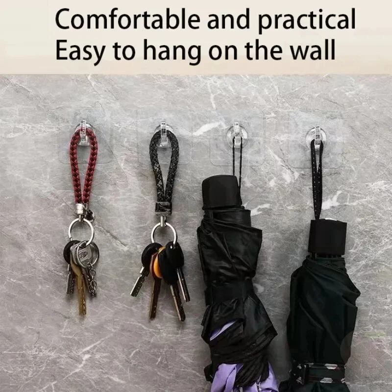30PCS Hooks ผนังโปร่งใส Strong Self กาวผ้าเช็ดตัวประตูแขวนผนังแขวนห้องครัวอุปกรณ์ห้องน้ํา Hooks