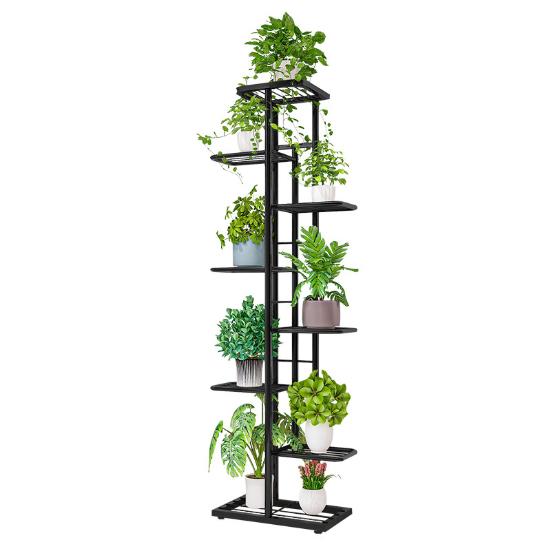 Support de plantes en fer pour fleurs, étagère de rangement, pot T1, support d'évaluation pour la décoration de la maison et du jardin, 4 couches, 5 couches