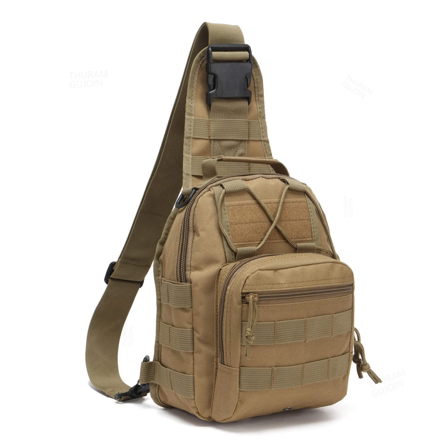 THURAM Bolsa tática ao ar livre Mochila esportiva Pacote Sling Mochila de ombro para transporte de todos os dias