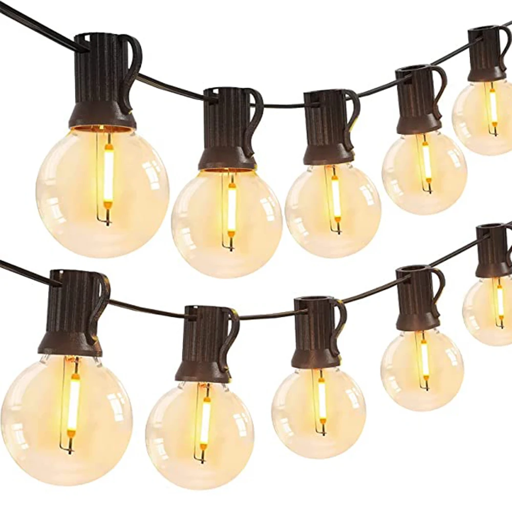 G40 Luci da esterno a LED Ghirlanda per feste Lampadine a globo dimmerabili Lampada da fata per la decorazione del terrazza di campeggio del giardino del patio di strada