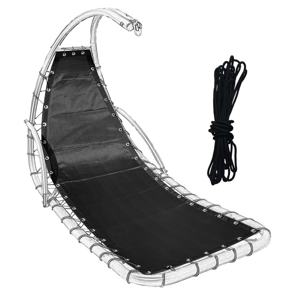 Черный чехол на стул, подвесной стул-качалка, простой процесс установки, улучшенный опыт релаксации для уличной мебели