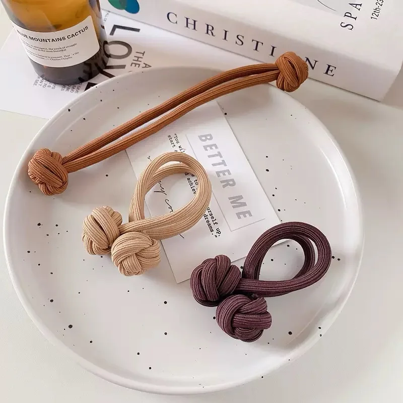 Acessórios de cabelo elásticos altos simples do temperamento da faixa de cabelo para mulheres