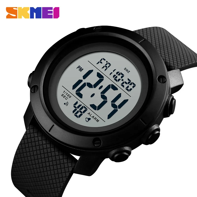 SKMEI 高級ブランド 5Bar 防水腕時計スポーツウォッチメンズ Montre 男性目覚まし時計ファッションデジタル時計レロジオ Masculino
