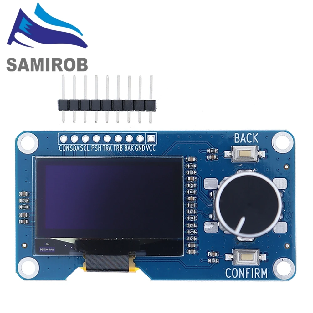 Novo display oled branco sm 0.96/1.3 tamanhos, codificador rotativo ec11, interface iic para arduino, eletrônicos diy, tela de alta resolução