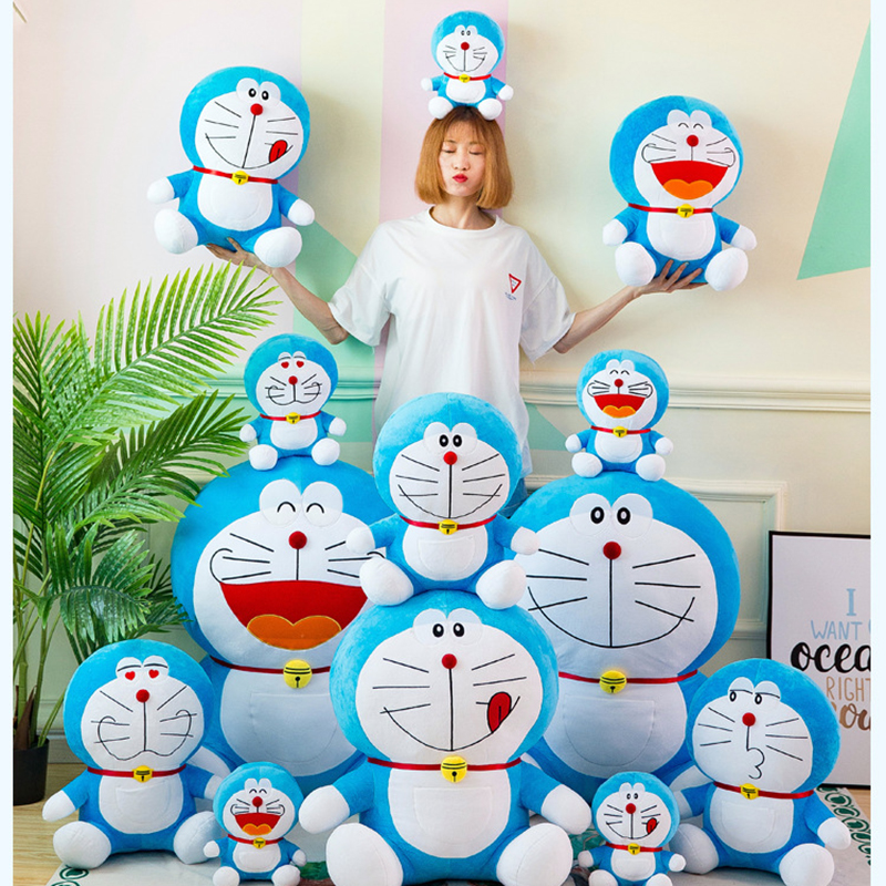 Anime Doraemon Kawaii wypchane pluszowe zabawki miękkie zwierzę pluszowa lalka figurki Anime Doraemon lalki urodziny prezenty dla dziewczyny dzieci