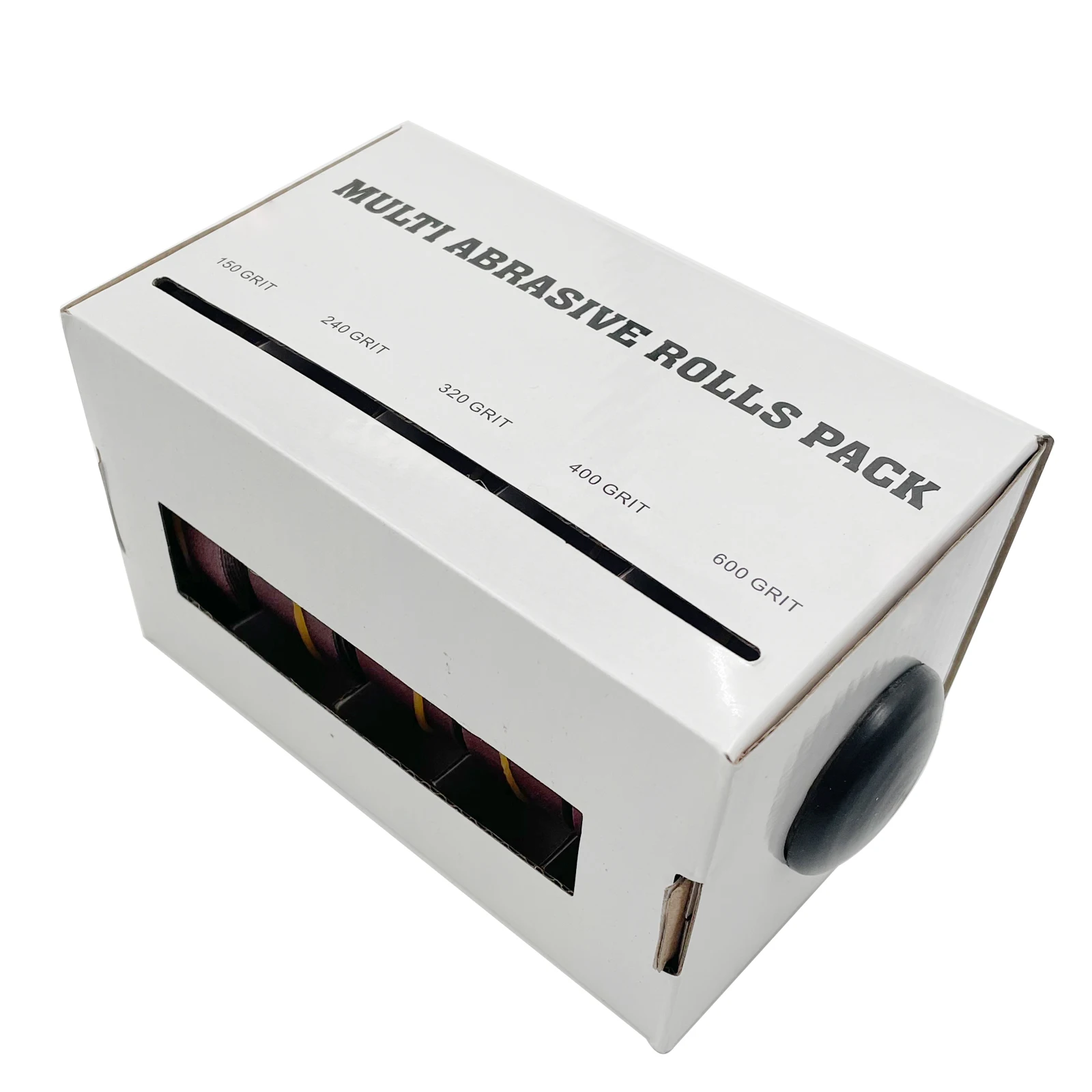5 Cuộn Xay Giấy Nhám Khô Xay Emery Băng Chà Nhám Drawable Giấy Nhám Kèm Hộp Đựng Vải