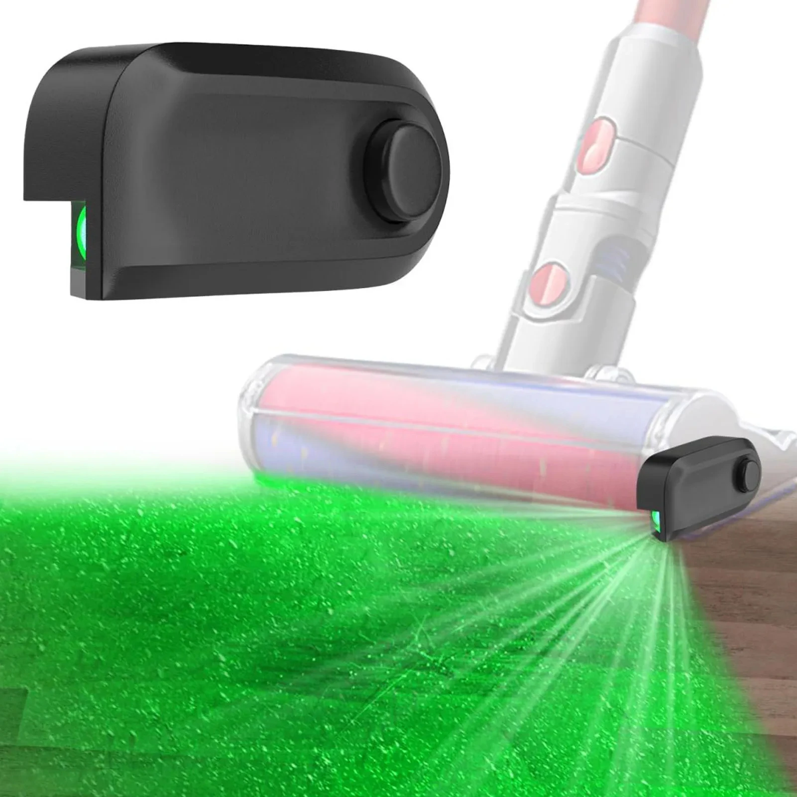 Lampa LED do odkurzacza Wodoodporna lampa zielonego światła laserowego Części do odkurzaczy