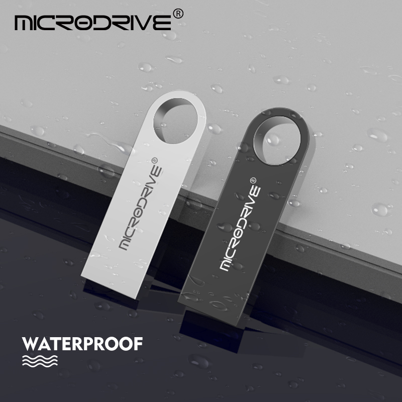 Metal USB 2.0 Flash Drive Pendrive 16GB 32GB 64GB Memory Stick U Disk 128GB Chaveiro Presente