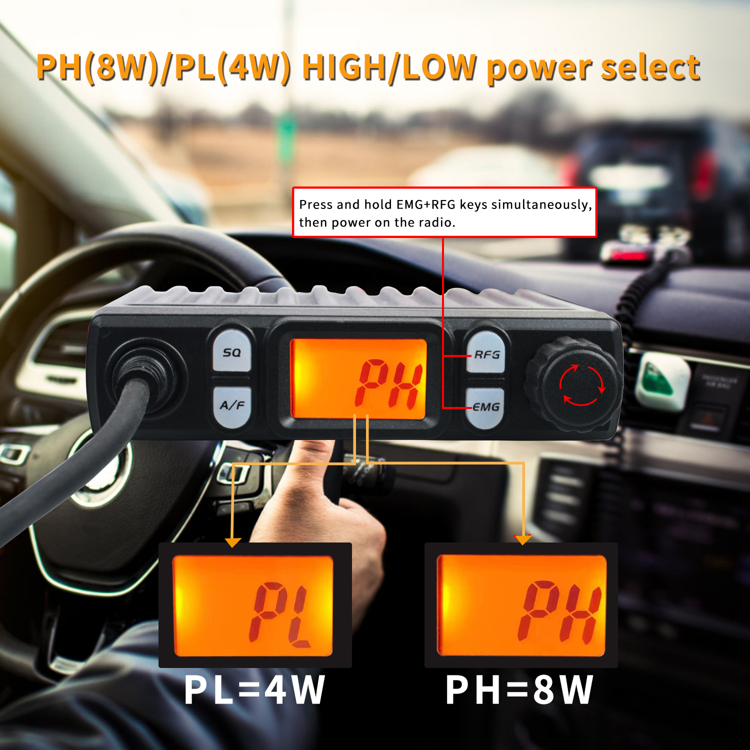 Hiroyasu Walkie Talkie CB-1011 26.565-27.99125MHz 11Meter Mini 27MHz FM/AM 8W 40Ch CB Radio For EU PL DE CE UK IN US IT