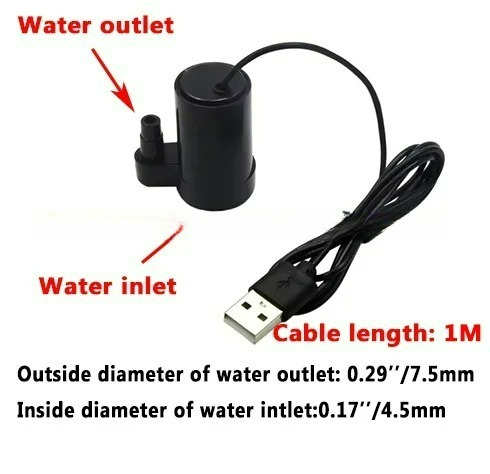 1pcs DC 3-5V USB Micro Dompelpompen Mini Geluidsarm Borstelloze Waterpomp voor Aquaria Aquarium vijver Fontein Hydrocultuur Tuin