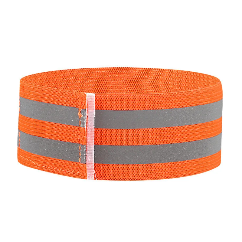 1. High brightness leg strap for bicycle night running, double reflective visible riding elastic strap for night warning