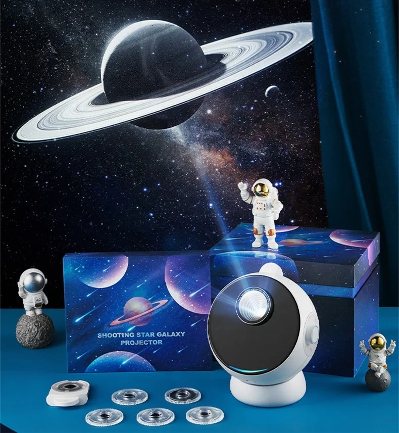 Romantische hd ultra klar fokus 3d vision galaxie stern projektor nachtlicht bt musik lautsprecher für erwachsene kinder ferien geschenke