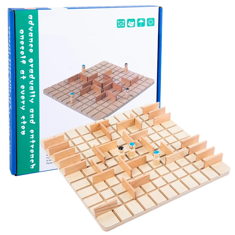 Kinder Logisches Denkspiele Holz Schachspielzeug Eltern-Kind-Interaktive Brettspiele Lernspielzeug Für Kinder Gehirntraining