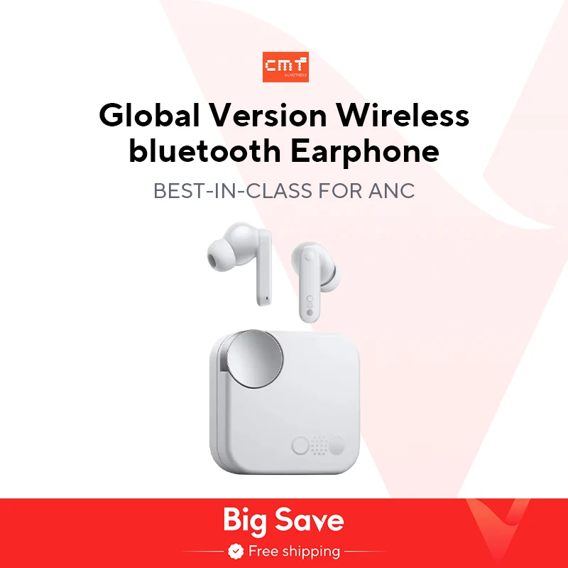 Global Verison CMF от Nothing Buds с активным шумоподавлением 42 дБ ANC и режимом прозрачности IP54 Bluetooth 5.3