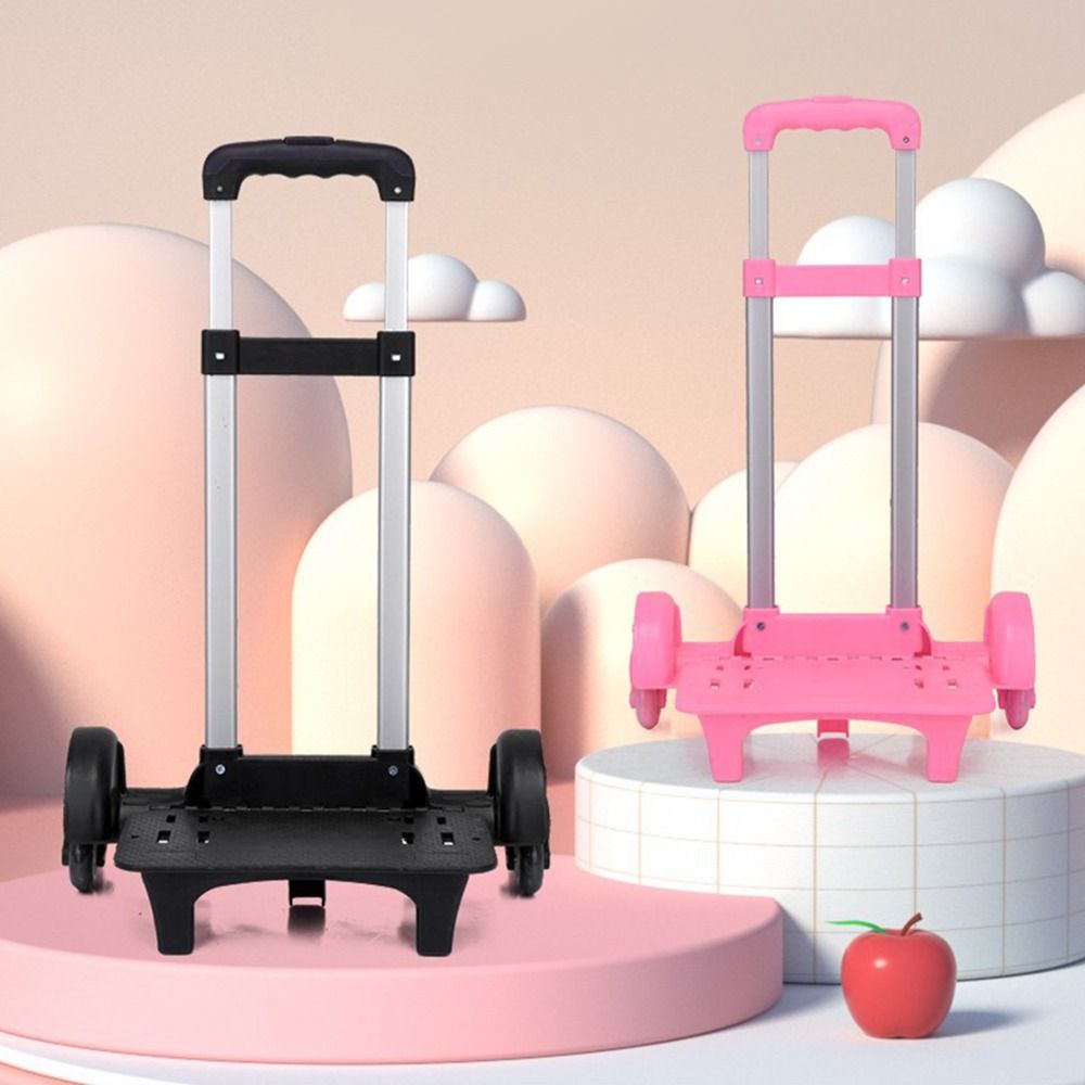 2 Wheel Pullling Rod Carrier Portable Foldable Aluminum Alloy Student Backpack Trolley Rack Pet Bag Luggage Travel Hand Cart