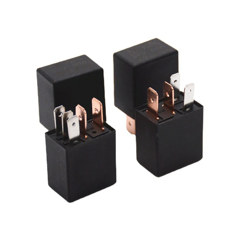 Prąd znamionowy DC 12 V 40 A 1NO 1NC SPDT 4/5 pinów Samochodowy przekaźnik alarmowy 40 Amp