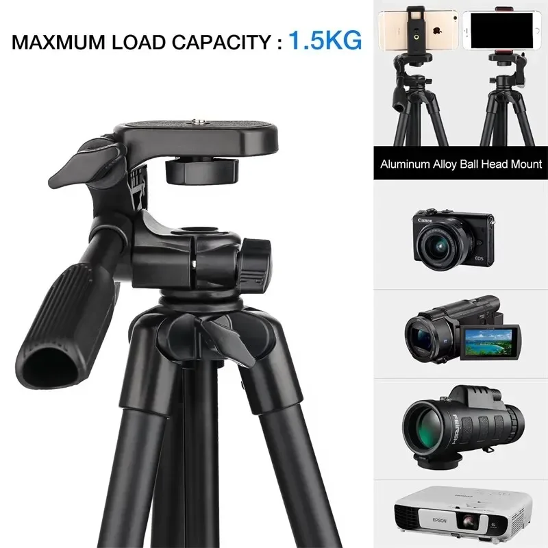 "Soporte de trípode profesional extensible para cámara de vídeo de teléfono con control remoto de Selfie Xiaomi HUAWEI iPhone Gopro fotografía" ​