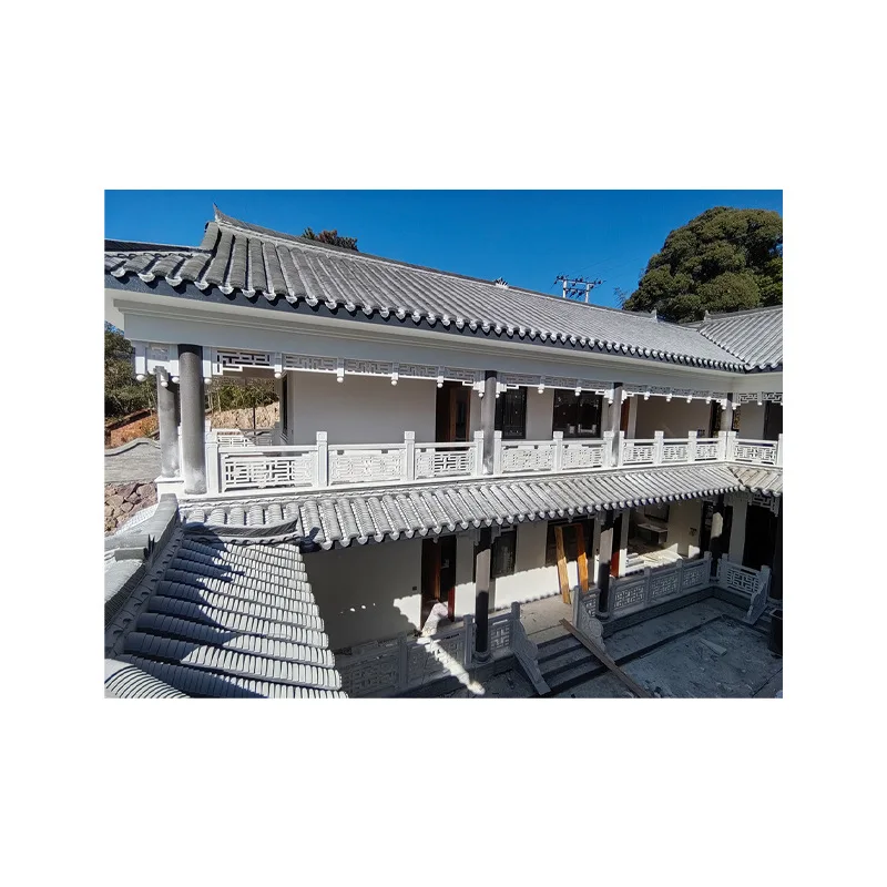Customized high end stone balustrade hand carved marble balcony balustrade Villa decorative white marble balustrade