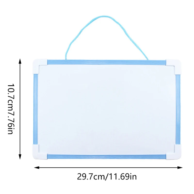 Magnetisches Whiteboard mit Marker und Magneten-Set, doppelseitiges löschbares Whiteboard, Kinder-Zeichenbrett, hängendes Memoboard