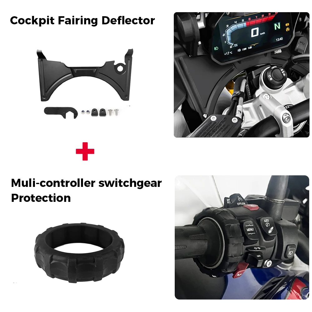2023 Motorcycle Cockpit Fairing For BMW R1200 R1250GS ADV Adventure R1250 GS 2018 - 2022 R1200GS LC Forkshield Updraft Deflector