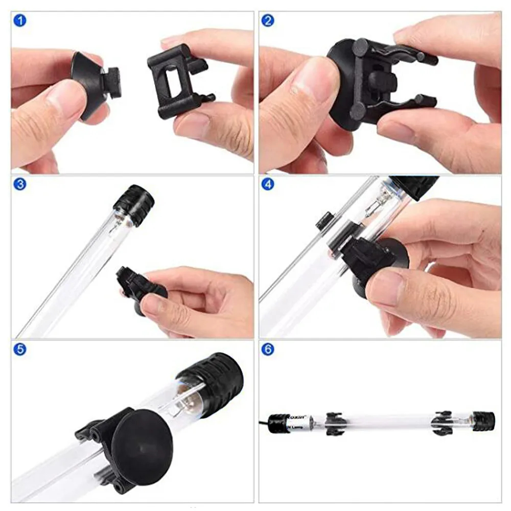 자외선 살균 램프, 수중 자외선 살균기, 수족관 물고기 탱크 연못 AC220-240V 물 소독, 13W