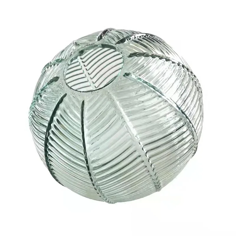 Nordic Glass Pendant Light Green Leaf Pattern Iluminação Para Sala De Estar Sala De Jantar Quarto De Estudo Do Hotel Interior Luminária Decorativa