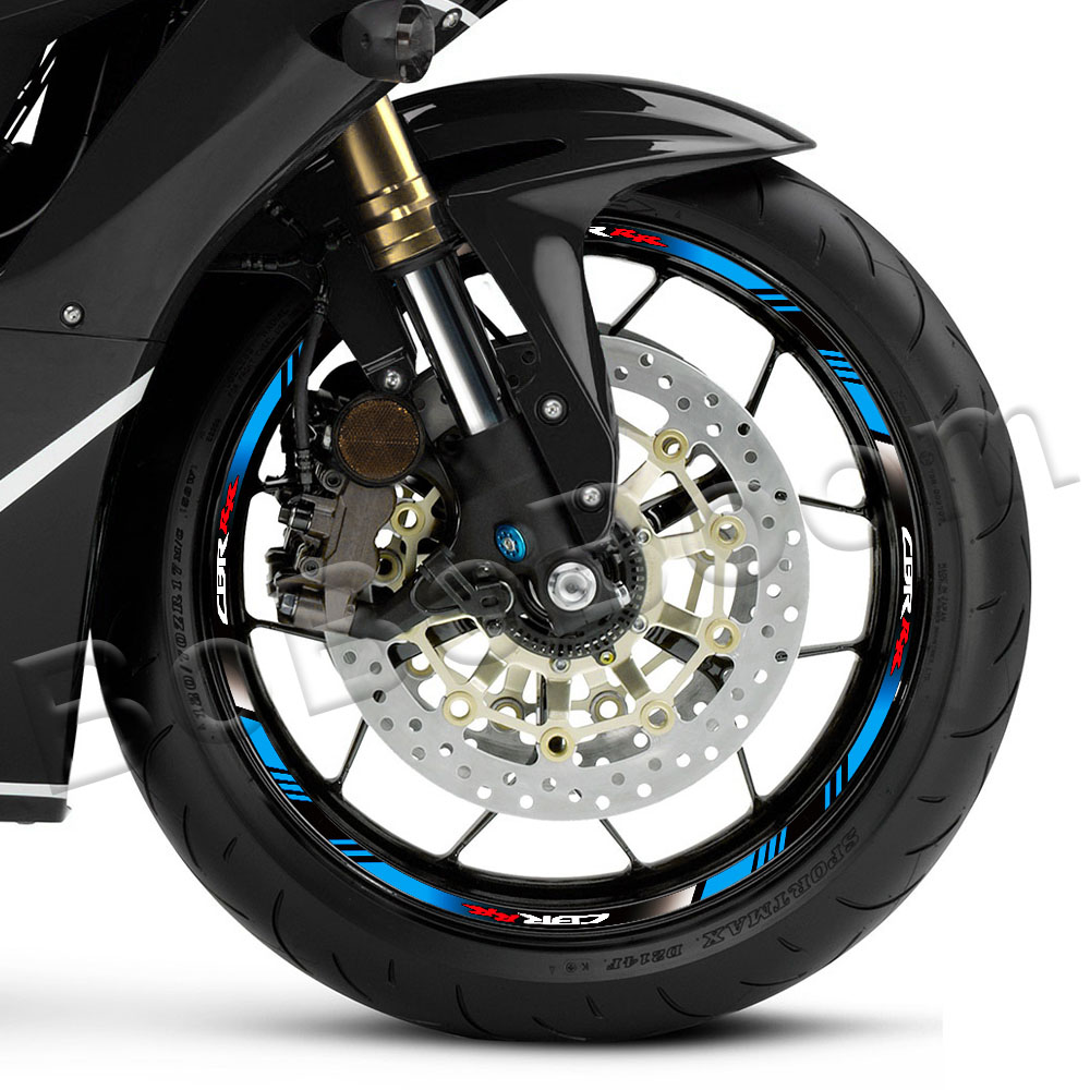 Pegatina reflectante para rueda de motocicleta CBR1000RR CBR600RR Cbr400rr, calcomanía de llanta de 17 pulgadas, accesorios de cinta a rayas impermeables