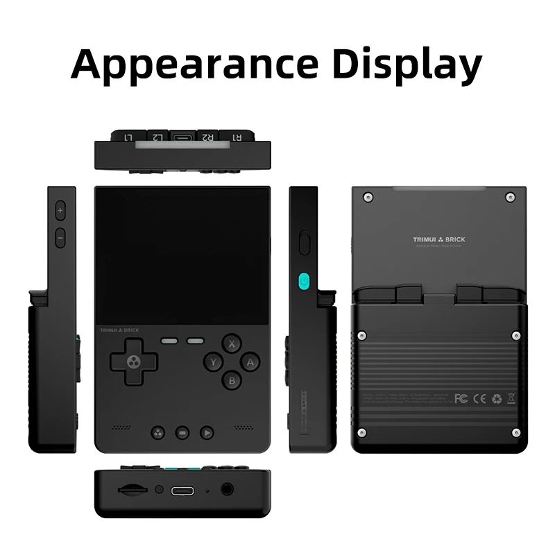 Consola de juegos portátil Retro TRIMUI BRICK, pantalla IPS de 3,2 pulgadas, sistema Linux, reproductores de videojuegos portátiles Trimui UI