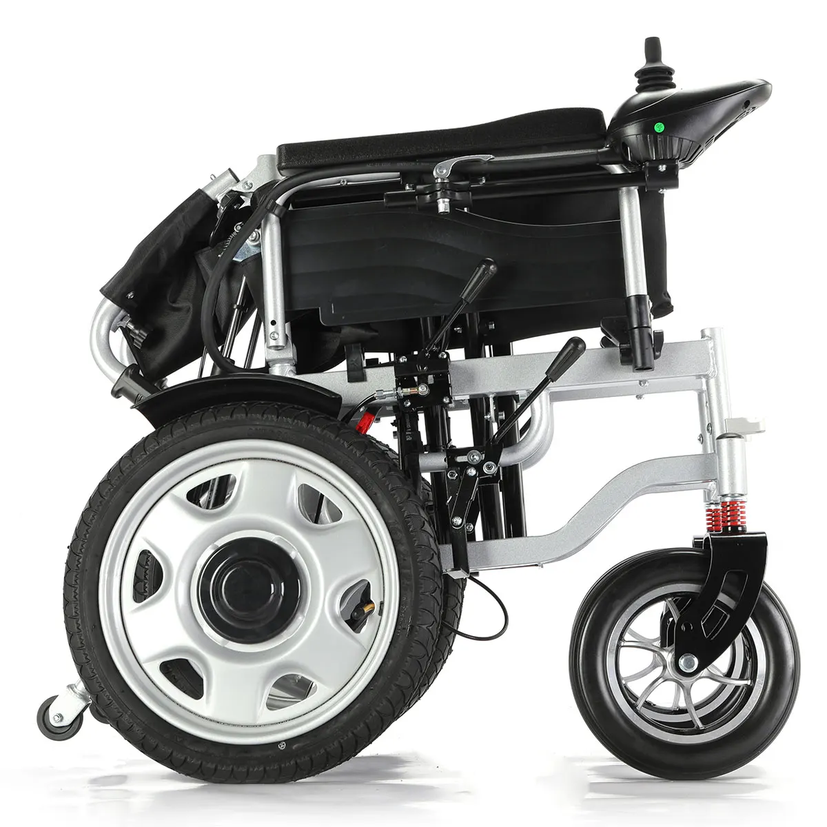 Customized High Back Reclining Power Wheelchair Fast Fold Portable All Terrain Travel Electric Wheelchair