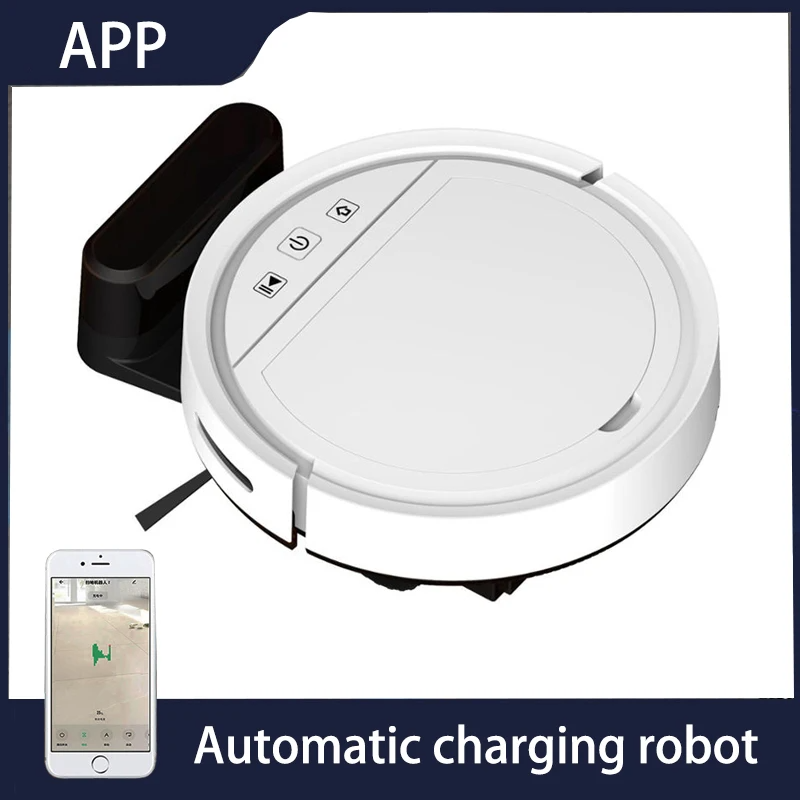 Robot aspirador 2500PA, Control remoto inteligente, inalámbrico, recarga automática, aparato de limpieza y barrido de suelo, aspirador para el hogar